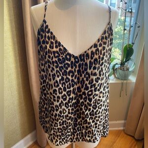 Leopard Print Silk Cami